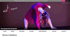 Desktop Screenshot of mad4dance.com